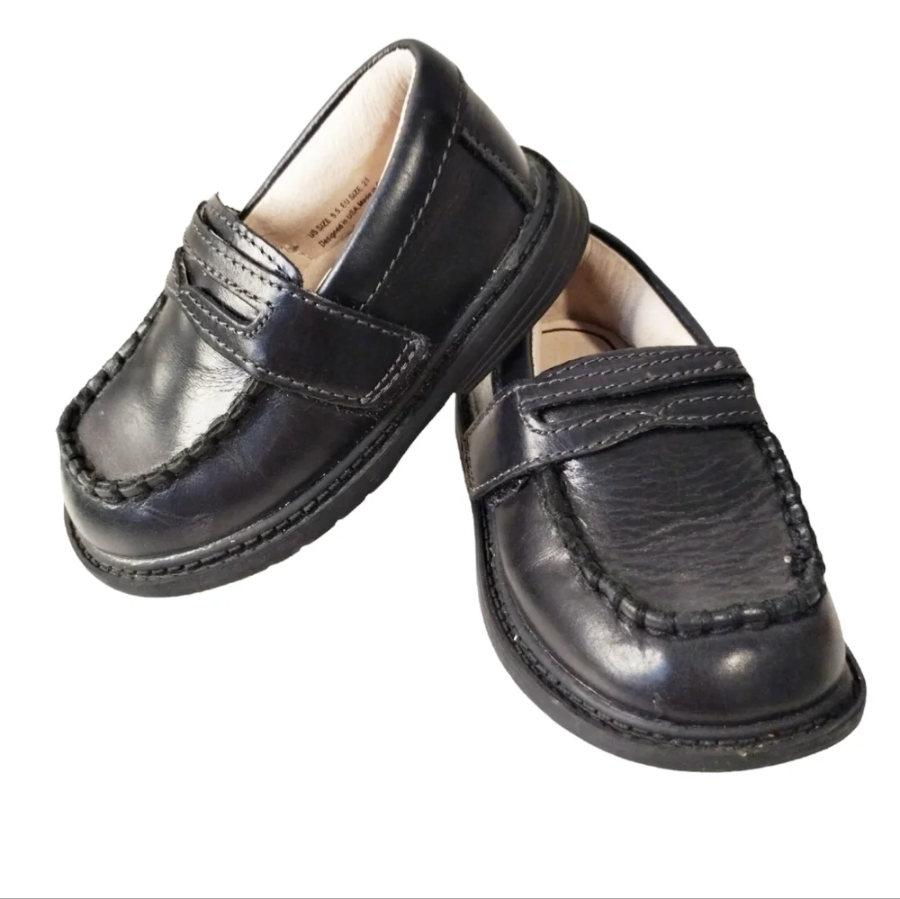 PEDIPED FLEX Fix System toddler Loafer 5.5 Black‎